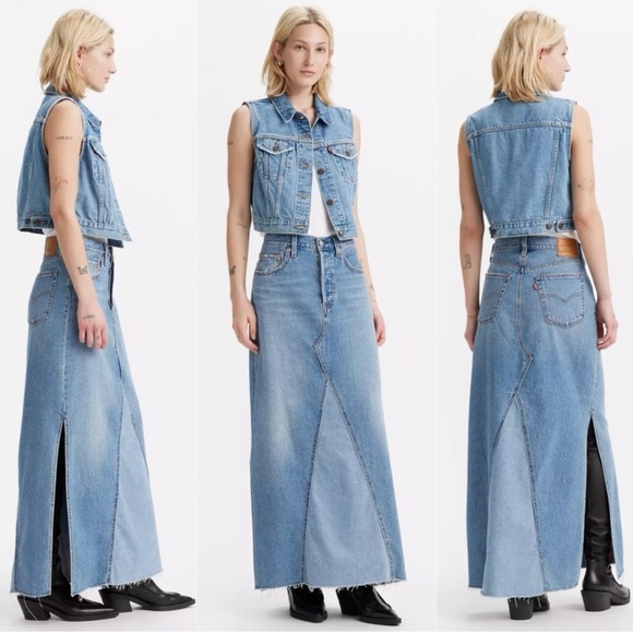 Levi's Dresses & Skirts - Levi’s denim maxi skirt NWT size 26